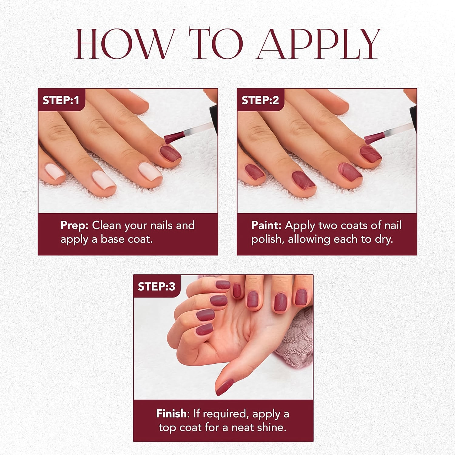 Glossy Finish Nail Polish Glossy Finish Nail Polish